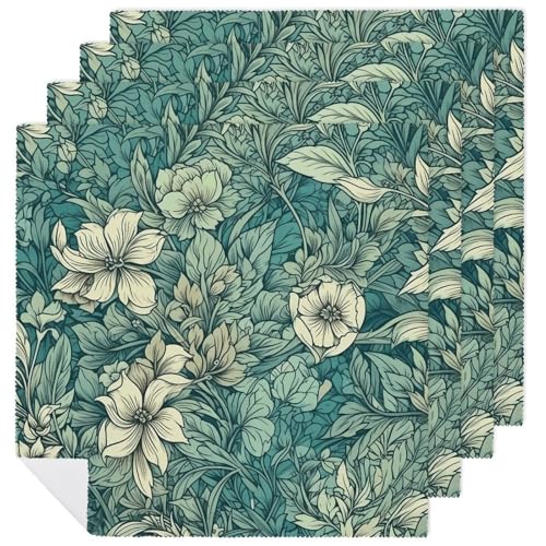 Servilletas de Tela Leaves and Flowers 47.5x47.5 cm 1 pz miniatura 1