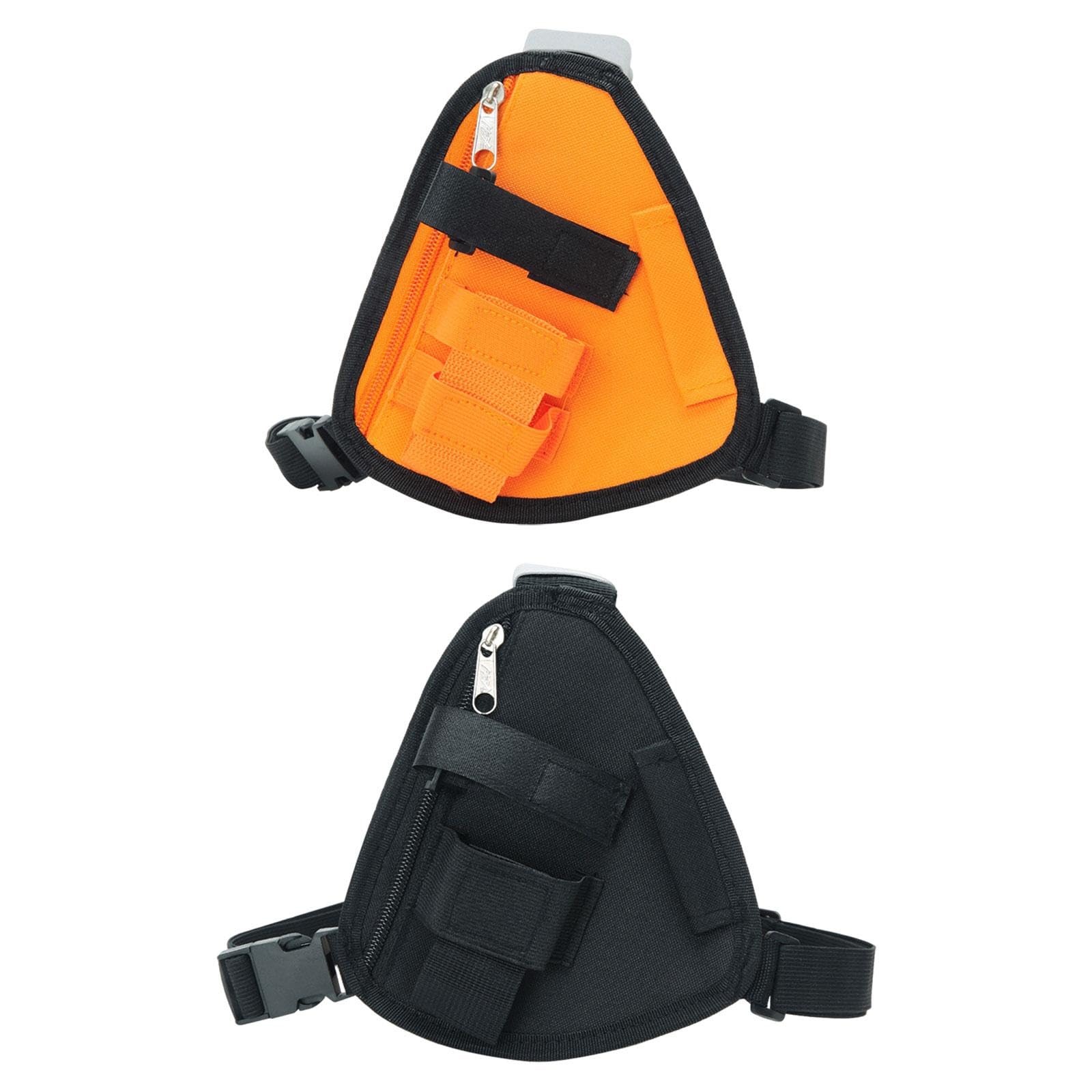 Two Way Radio Chest Pack Two Way Radio Pouch for Construction Sites Climbing Orange-image-0