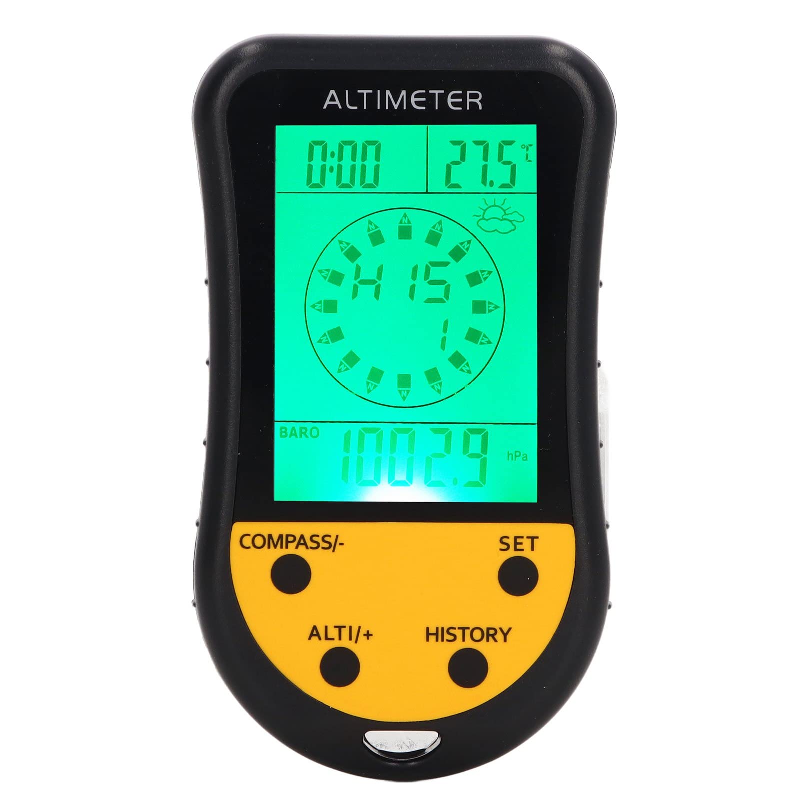 Altimètre Numérique 8 en 1 Baromètre Multifonction Thermomètre Météo Capteur Portable Compteur de Température Thermo Anémomètre Numérique