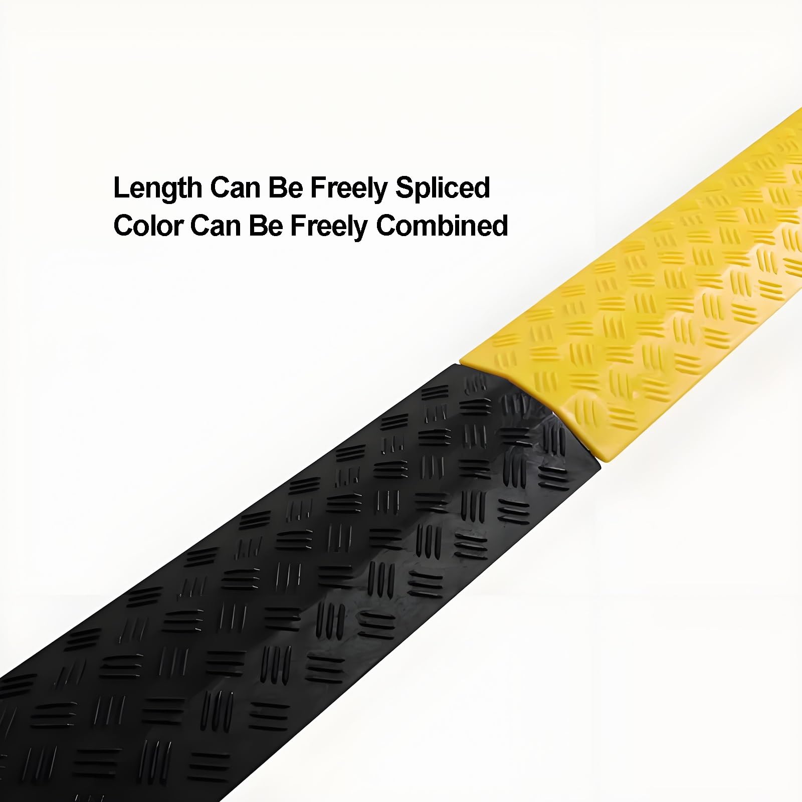 Canaleta Cables Cubre Duraderas Pasacables Suelo Ocultador de Cables de Plástico Cubierta para el Hogar, la Oficina o Exteriores(Yellow,27.5x3.5cm/10.8x1.4in)