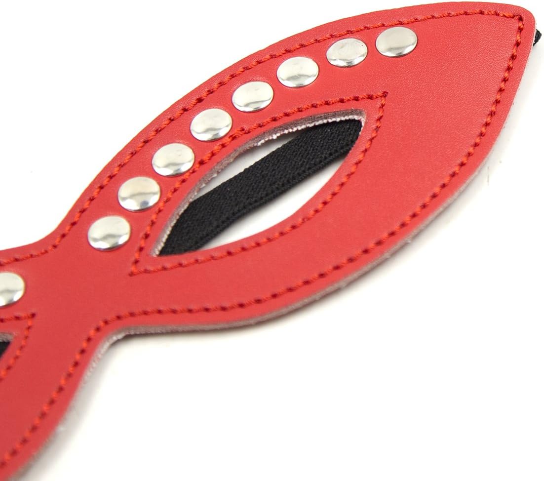 Role Play Leather Eye Mask Flat Nails Halloween Masquerade Party Accessory