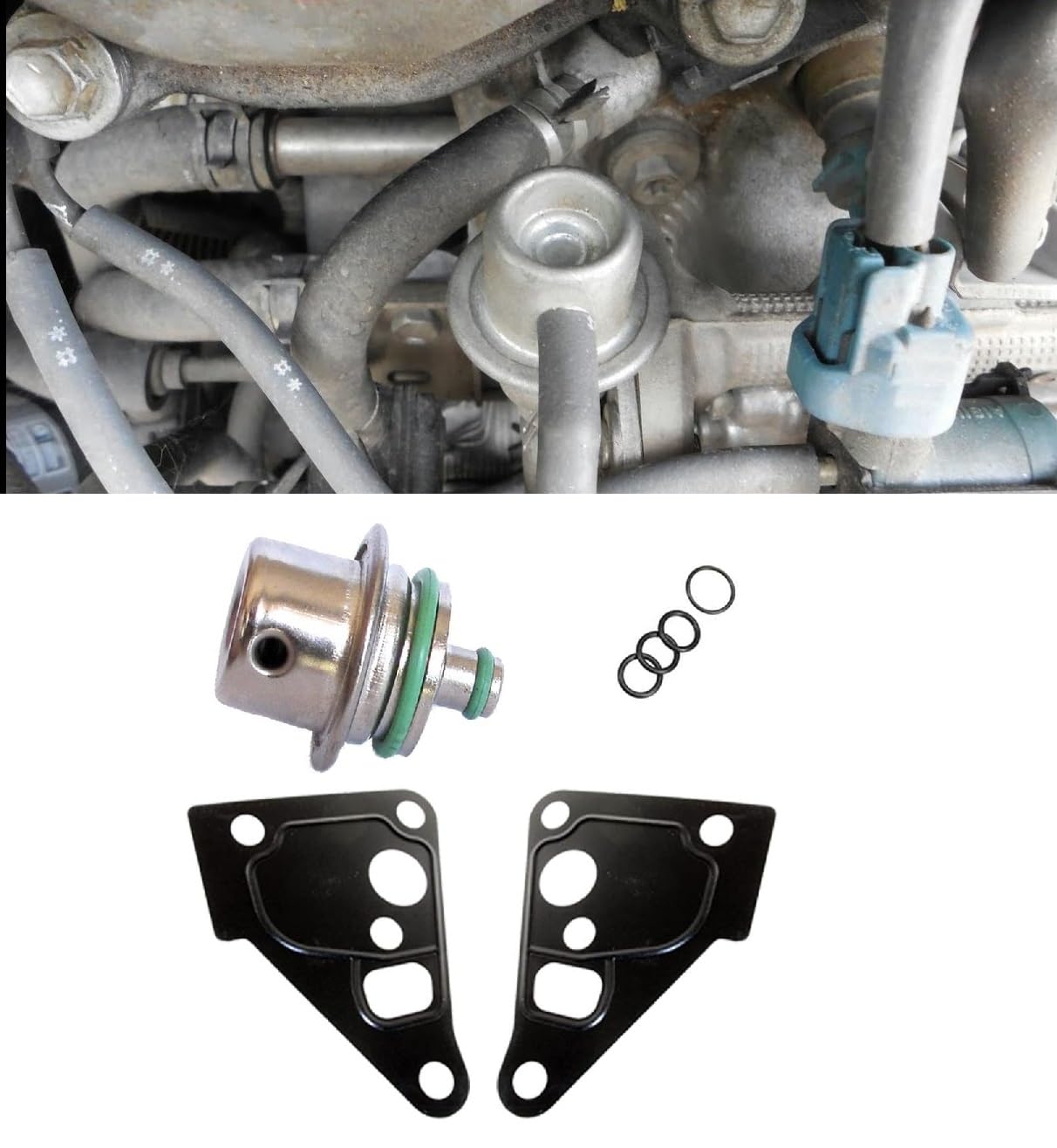 Twowinds - Regolatore di Pressione Combustibile LR016319 Compatibile con Land Rover TD5, Discovery 2, Defender - MSX000010 (4 BAR)