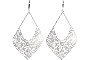 Diamond Dangle Drop Earrings