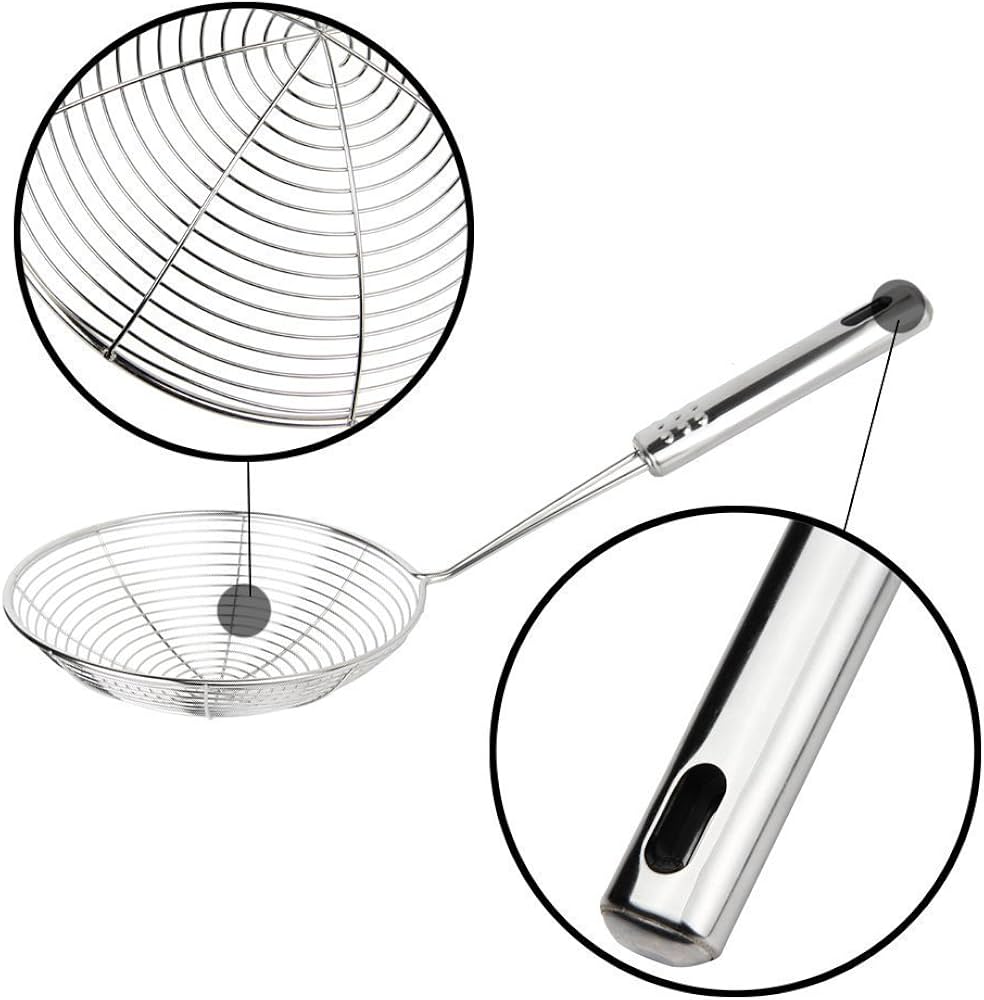 15 Cm Rostfritt Stu00e5l Mat Sil Varm Gryta Skimmer Ku00f6k Ku00f6ksredskap