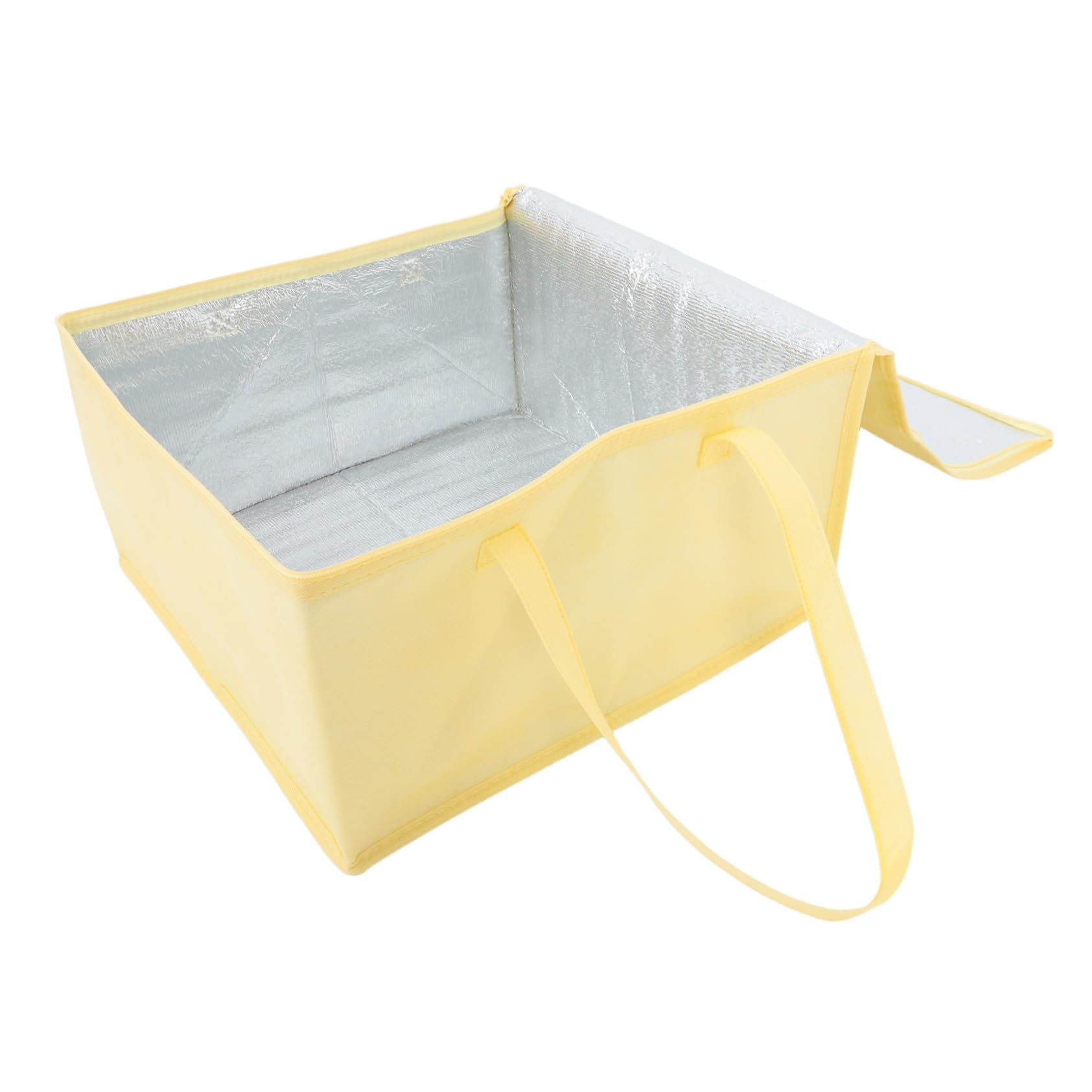 FUNOMOCYA Insulated Bag Picnic Baskets Basket Bag Outdoor Picnic Basket Insulated Bags for Food Pizza Warming Bag Insulated Food Bags Bag Keeps Food Doggy Bag Cloth Yellow
