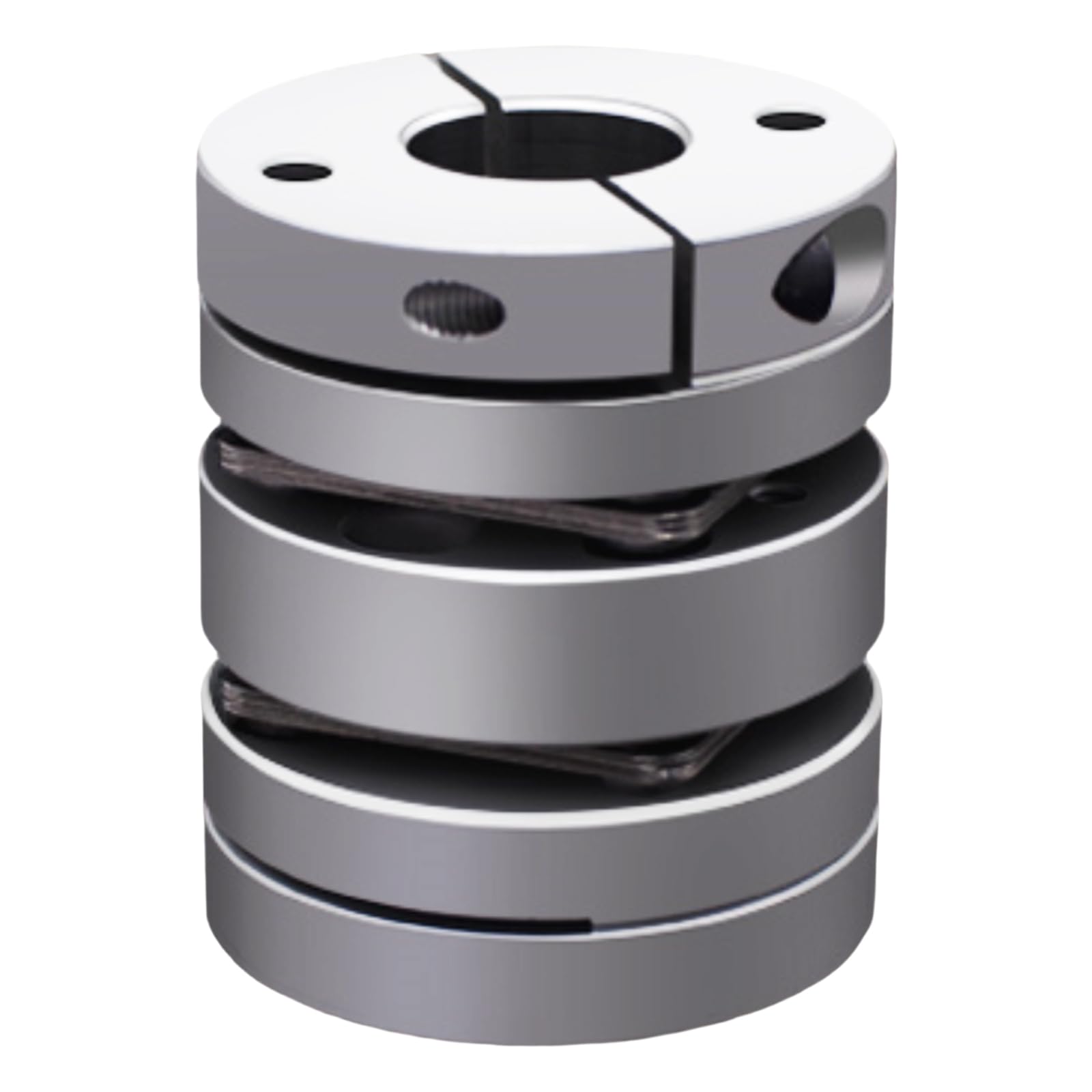 15mm to 18mm Flexible Diaphragm Coupling, D39 L49 Aluminium 2 Diaphragm Motor Shaft Coupler for 3D Printer CNC Machine Servo Stepped Motor