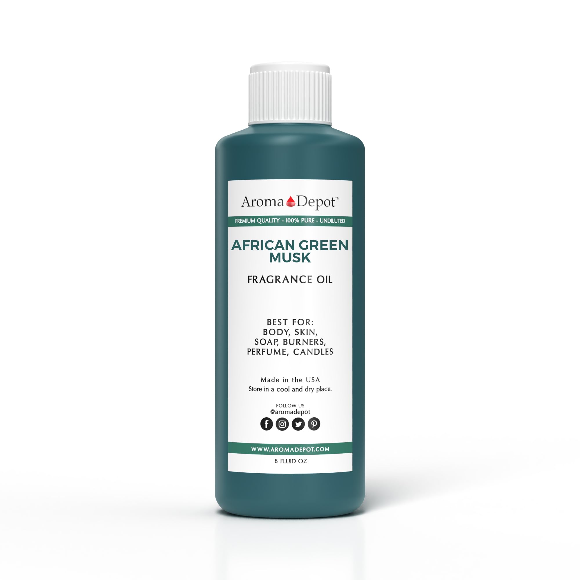 African Green Musk 8 oz. / 240ml Perfume/Skin Oil Our Interpretation, Premium Quality I Uncut I Fragrance Oil I Scented Oil I Add Aroma to Your DIY Projects I Skin Safe