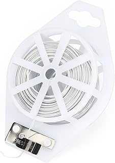 KINGLAKE GARDEN Twist Ties,Plant Ties Garden Ties,328 FT Garden Plant Ties with Trimmer,Twist Ties White Garden Plant Ties,Rust Free for Gardening and Office Organization 1Pcs (White)