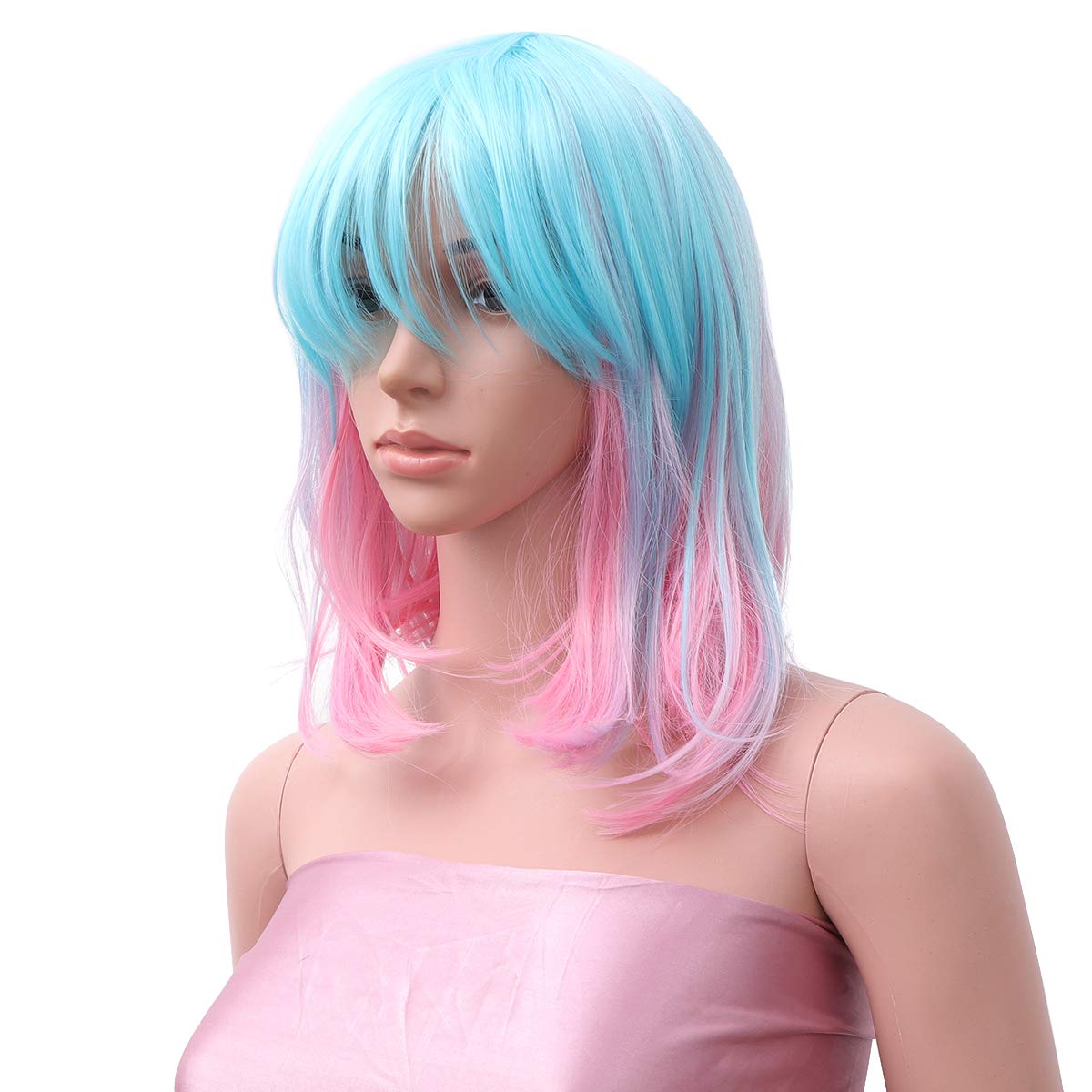 Buy Halloween Headwear, Cosplay Party Women Gradient Ramp Wigs Anime