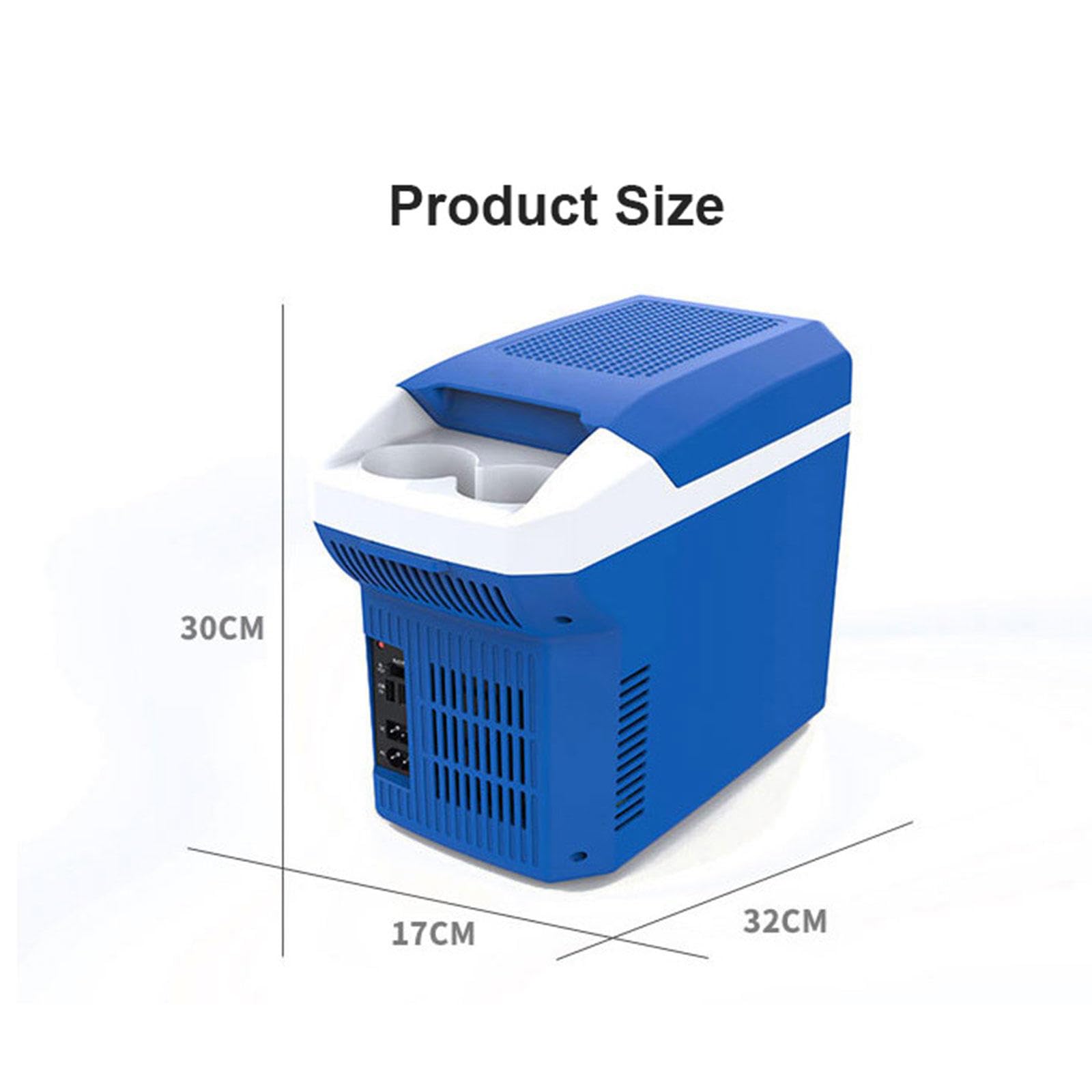 Frigo Riscaldatore Elettrico Portatile Termoelettrico Personale 12 V capacità 8 Litri Mini Frigorifero per Auto 12 V DC E 100-240V AC USB per Bevande, Cibo, Casa, Ufficio E Auto,Blue