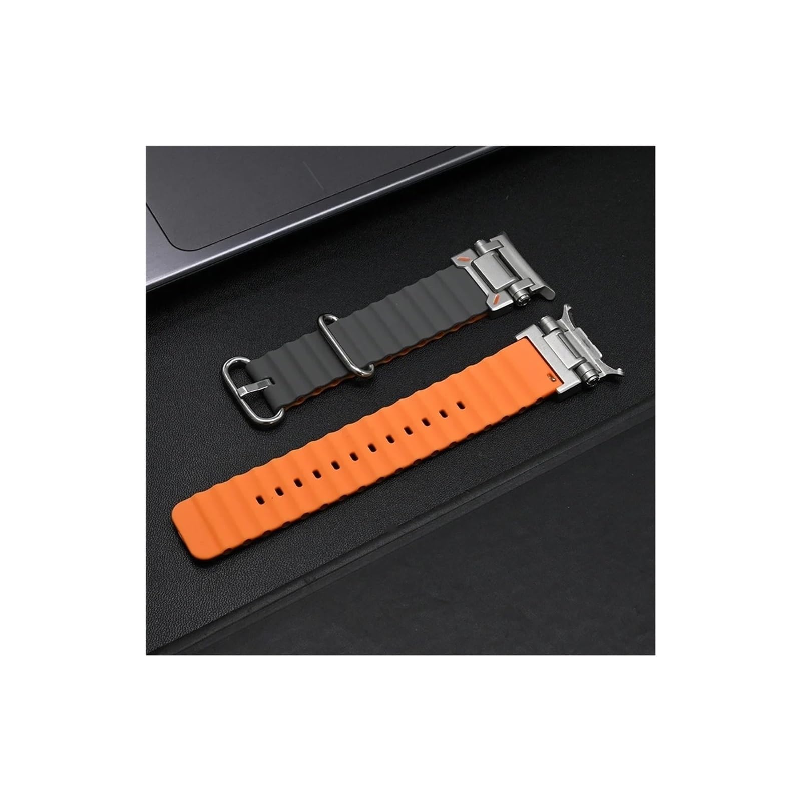 Correa de silicona Ocean Loop compatible con Samsung Galaxy Watch Ultra 47mm, correa de reloj deportivo, pulsera suave y transpirable