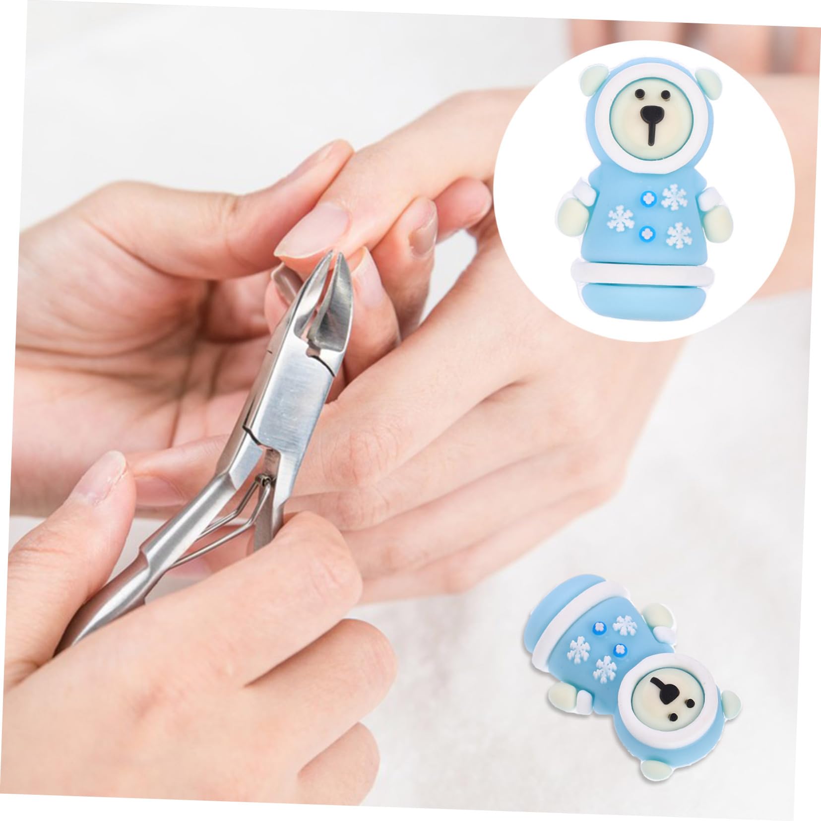 DOITOOL Manicure Tools Silicone Pedicure Scissors Cover Nipper Protective Cover Protective Case Cat Paw
