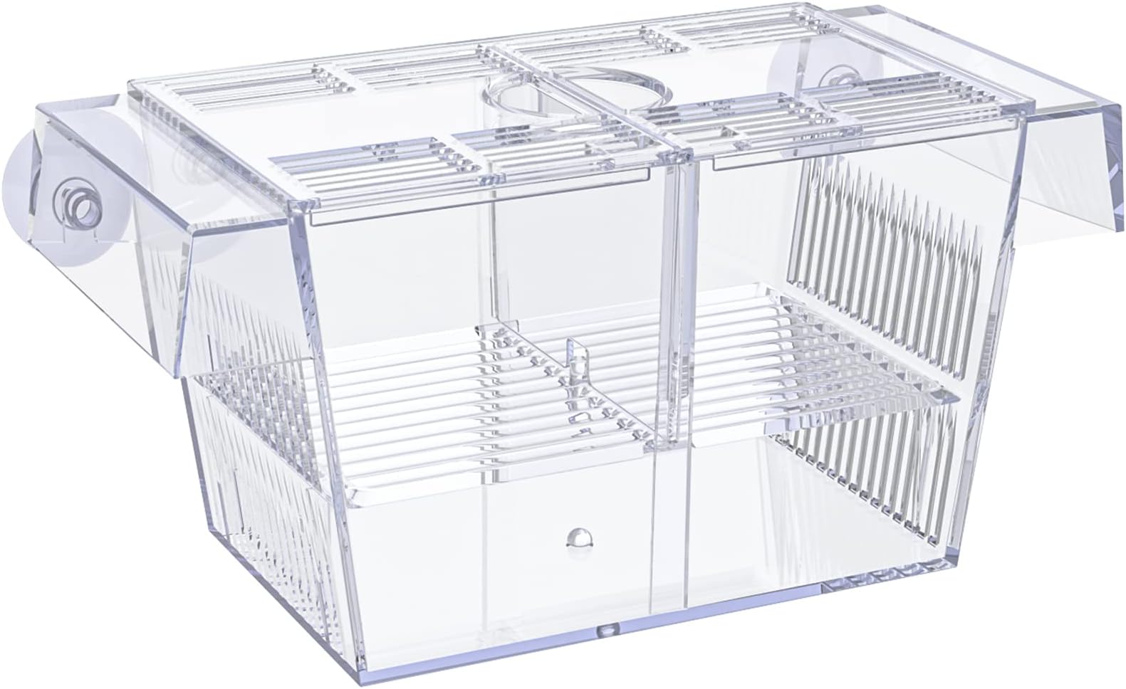 Uniclife Aquarium Fish Breeding Box Acrylic Hatchery Incubator Tank with Suction Cups Medium Isolation Box for Baby Fish Shrimp Betta and Guppy
