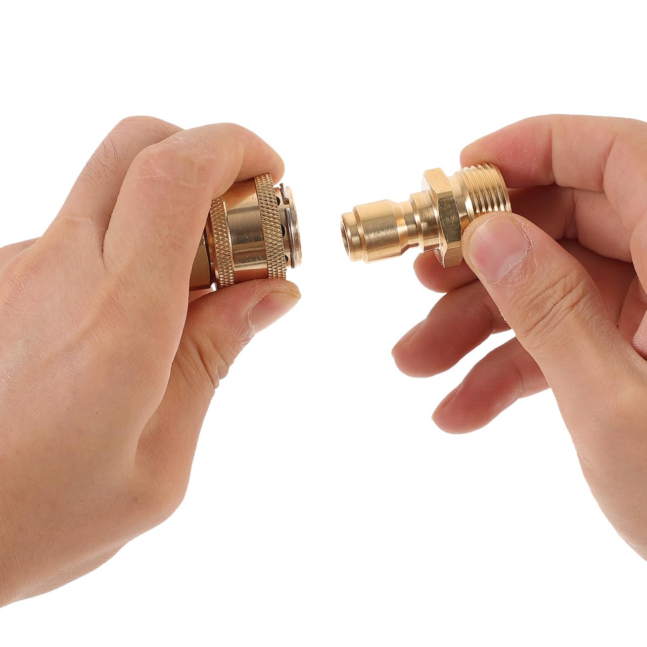 Connettore per tubo da giardino a sgancio rapido da 3/8", adattatore per tubo ad alta pressione, compatibile con rondelle e kit di irrigazione a goccia e