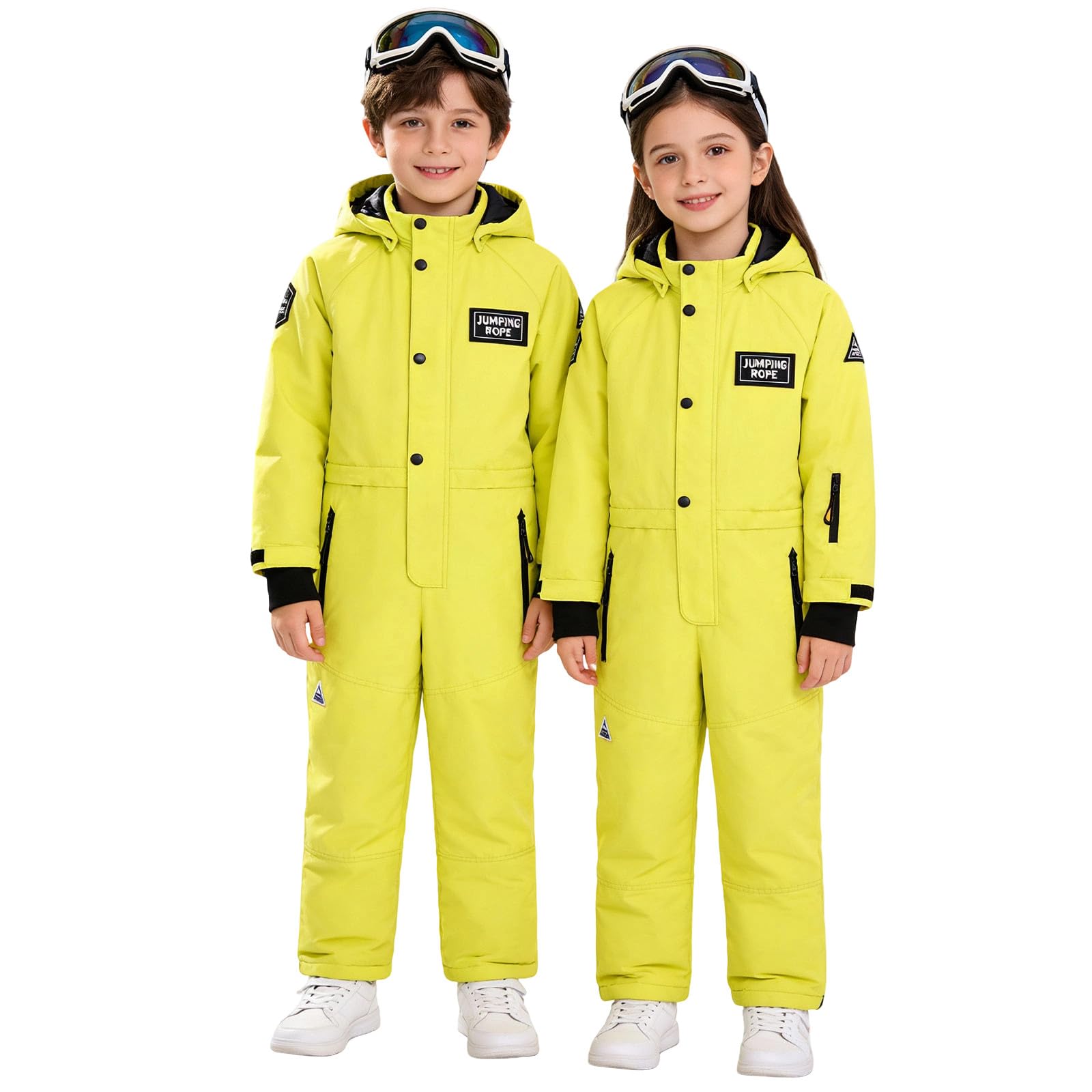 Traje de nieve para niños, impermeable, resistente al viento, mono de nieve, mono térmico, mono de esquí, traje cálido y acogedor