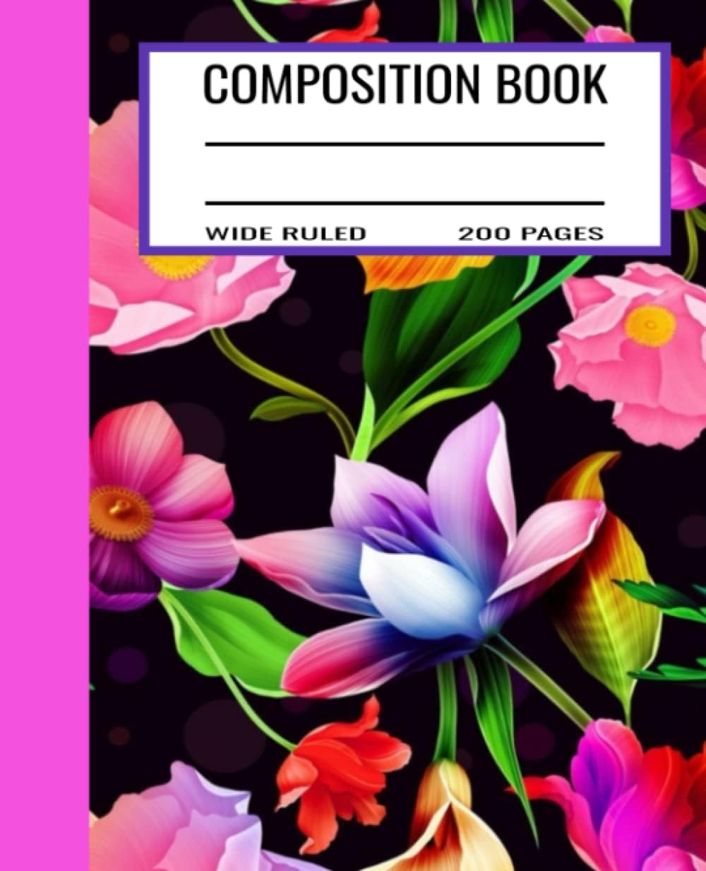 Composition Book Wide Ruled 200 Pages