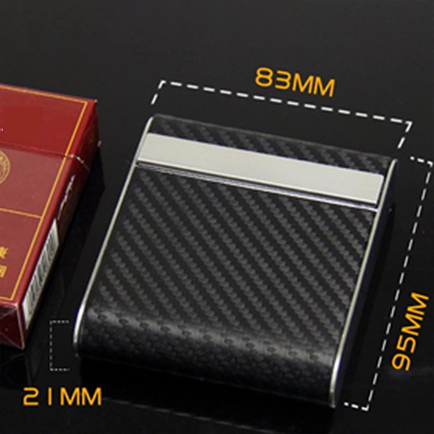 carbon fiber cigarette case Amazon.com: Wcxixo Stainless Steel Cigarette Case Metal Cigarette Case New Carbon  Fiber Magnetic Buckle Flip for Regular Size Cigarettes Personalized :  Health & Household
