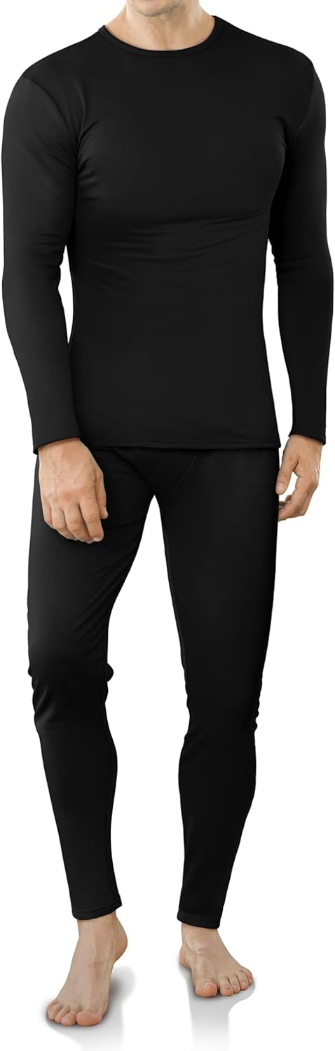 VZV Thermal Underwear for Men Fleece Lined Long Johns for Mens Thermals Top and Bottom Set Soft Base Layer for Winter VZV Thermal Underwear for Men Fleece Lined Long Johns for Mens Thermals Top and Bottom Set Soft Base Layer for Winter