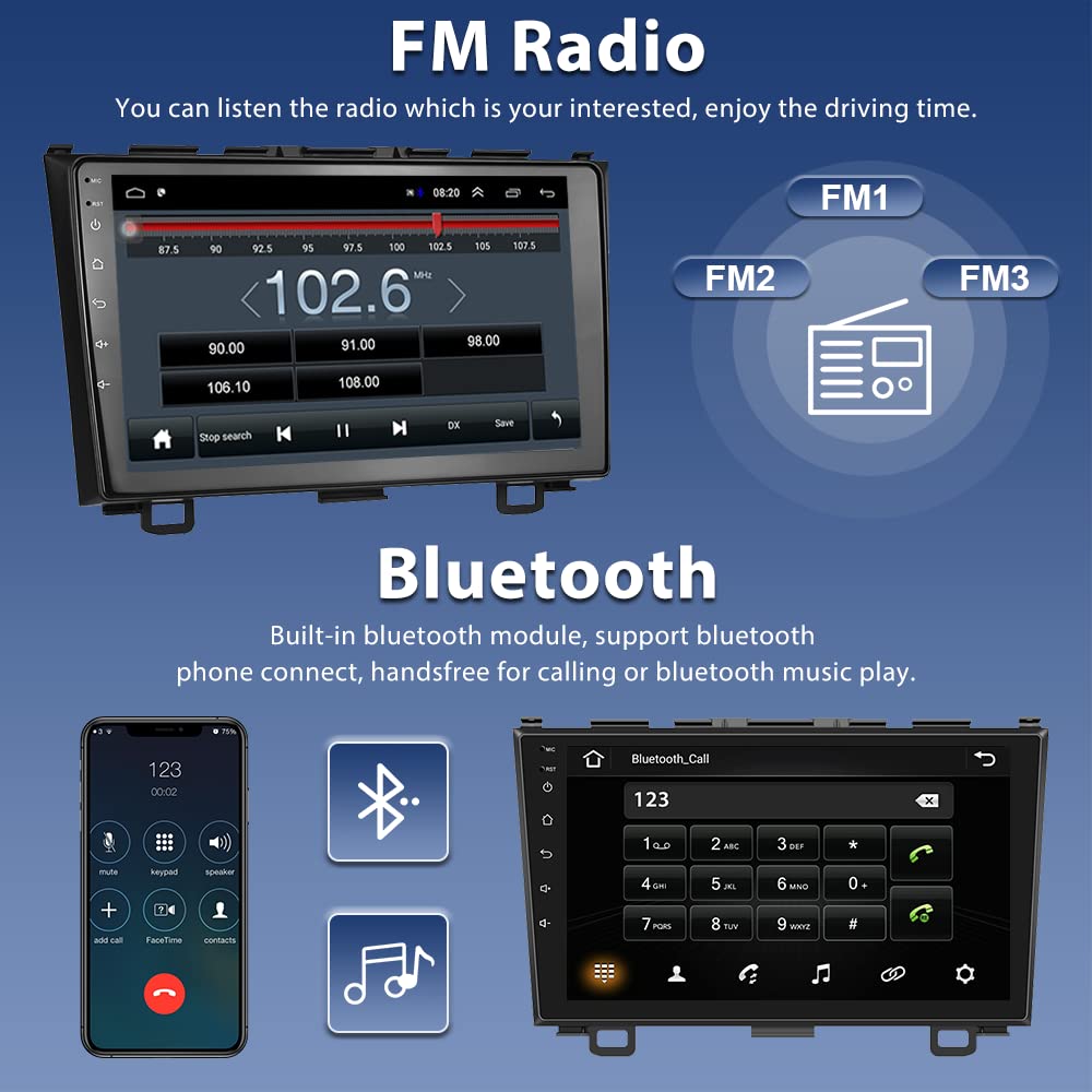 Buy Android Car Radio for 20072011 Honda CRV Head Unit 9 Inch