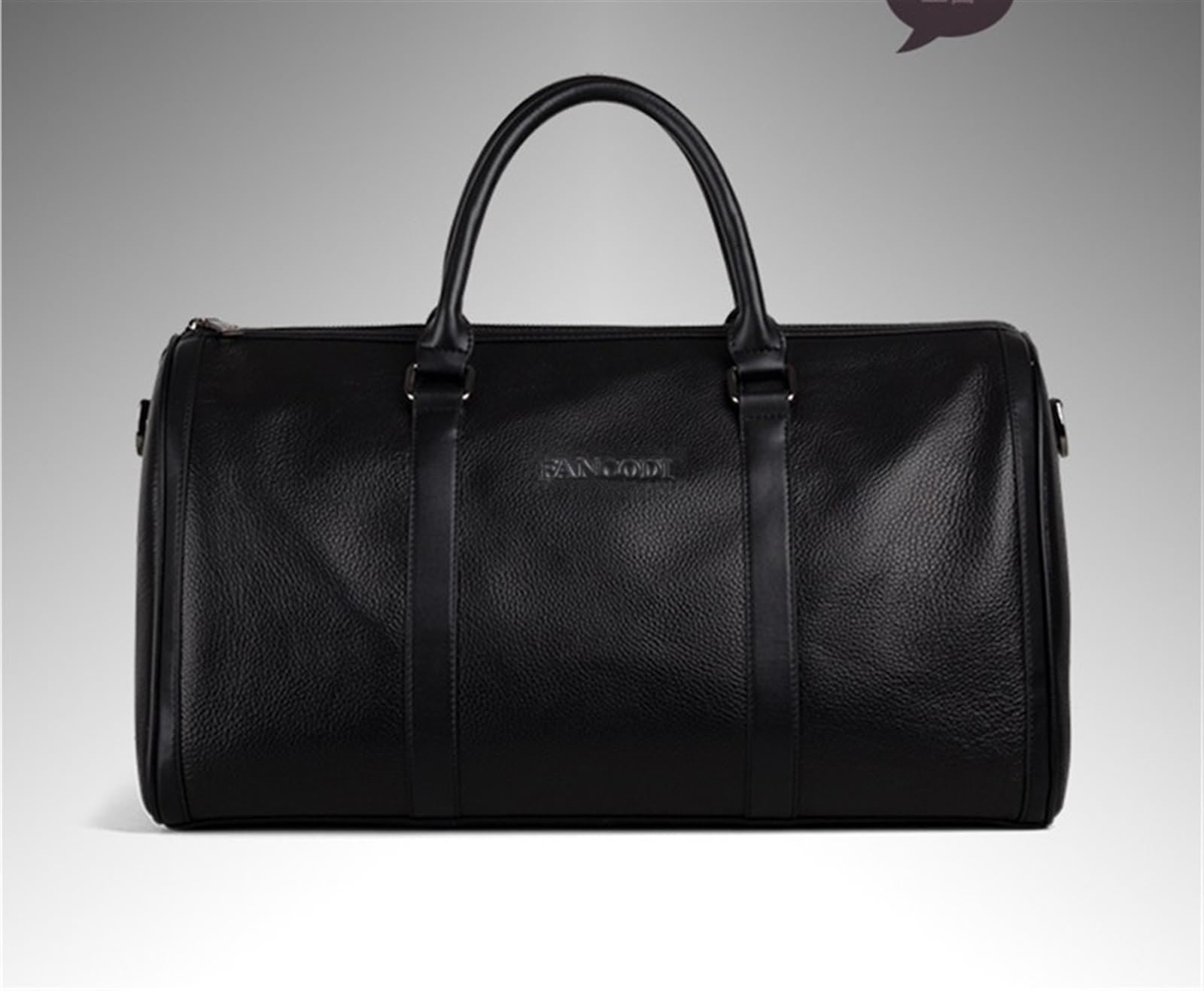 Bolsa De Viaje Bolso de Viaje de Cuero for Hombre, Bolso de Viaje y Equipaje, Bolso de Mano de Cuero for Hombre, Bolso de Fin de Semana, Bolso de Mano Grande para Viajar(Black)