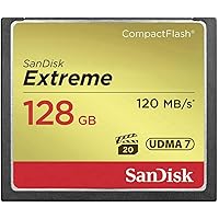 SanDisk Extreme 128 GB UDMA7 CompactFlash Card - Black/Gold
