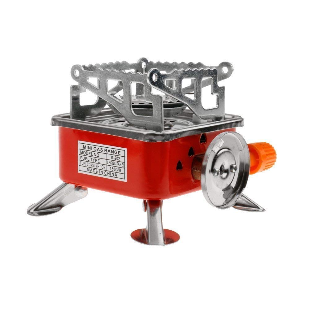 Homaxa Portable Gas Stove Burner and Camping Stove Folding Furnace 2800W | Outdoor Stove | Picnic Cooking Gas Burners (Red Butane Burner) (B09MW85DK3) Amazon Price History, Amazon Price Tracker