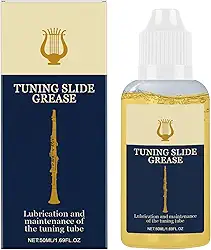 Graxa Para Cotonete De Trombone,Lubrificante e Polidor para Flauta e Clarinete | Óleo Para Corrediça De Trombone - Para Flauta Saxofone Clarinete Bateria Instrumento De Música Válvula