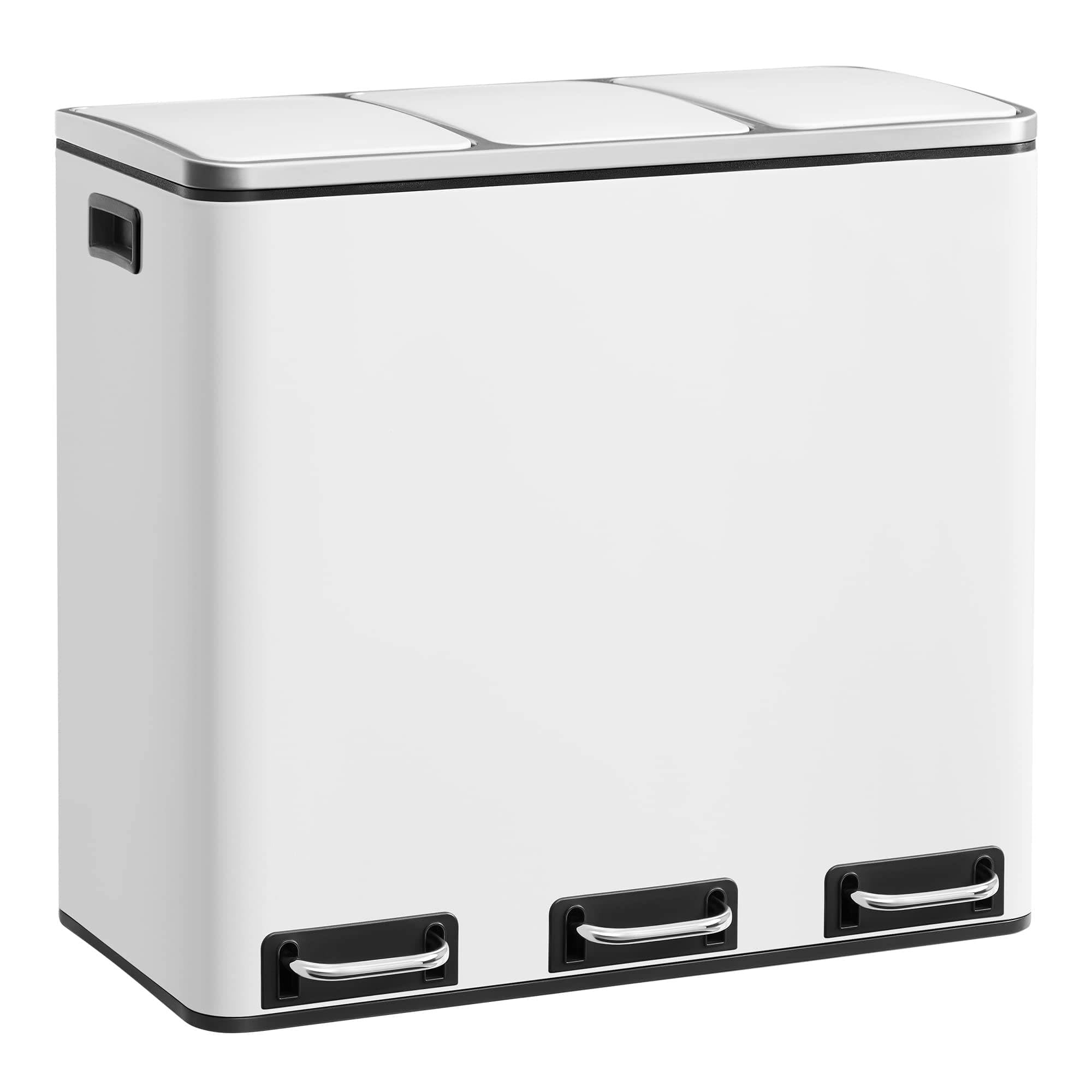 ゴミ箱 ダストボックス ペダル式 3×18L Amazon｜ゴミ箱 ダストボックス ペダル式 3分別 3×18L インナー