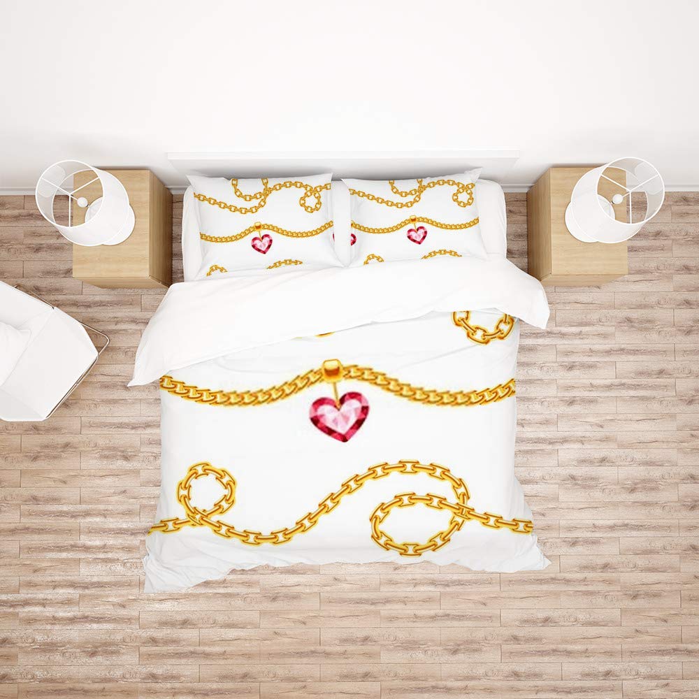 Parure de lit polyester lit simple motif diamant parure toutes saisons douce