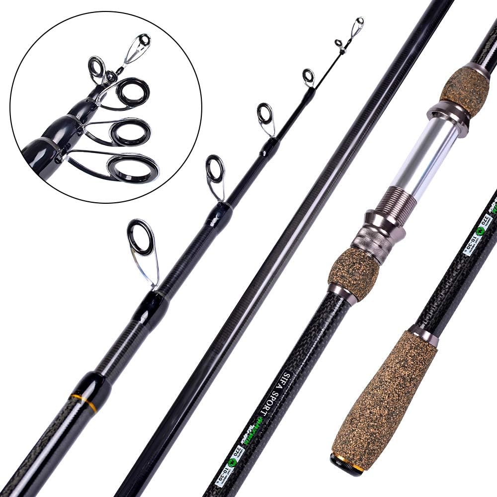 Fishing Rod and Reel Combos - Telescopic Fishing Pole Spinning Reels Full Kit - for Fishing Travel Saltwater Freshwater Fishing