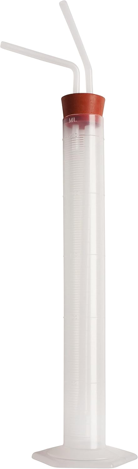 SP Bel-Art Polypropylene Gas Washing Bottle with Fritware Polyethylene Dispersion Disc; 10¾ in. (H11030-0000) Made in USA