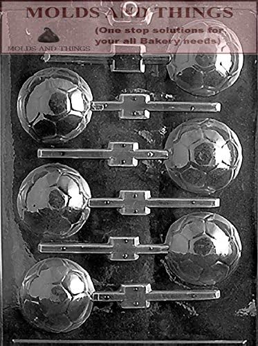 Molde del caramelo del chocolate de la bola de fútbol, molde del caramelo del chocolate de los deportes con la instrucción de moldeo redactada por