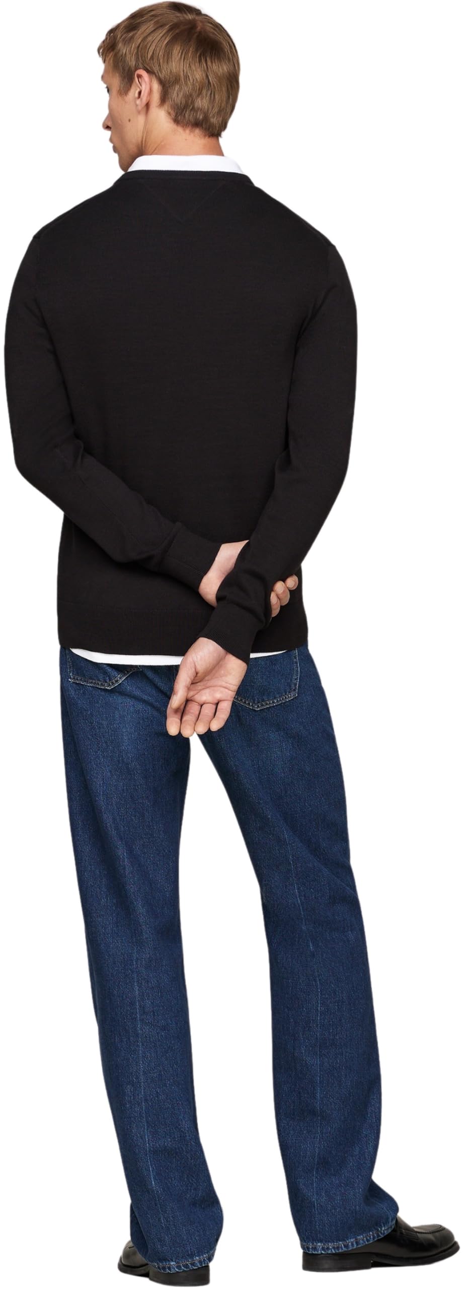 Tommy Hilfiger Uomo Pullover Essential Cotton Scollo a V