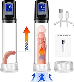 Electric Penis Pump Sex Toys for Men,Automatic Vacuum Penis Enlarger Enlargement Extend Pump with 6 Suction Intensities, Rechargeable Penis Extension Sleeve Pumps Adult Sex Toy for Men Bigger Stronger