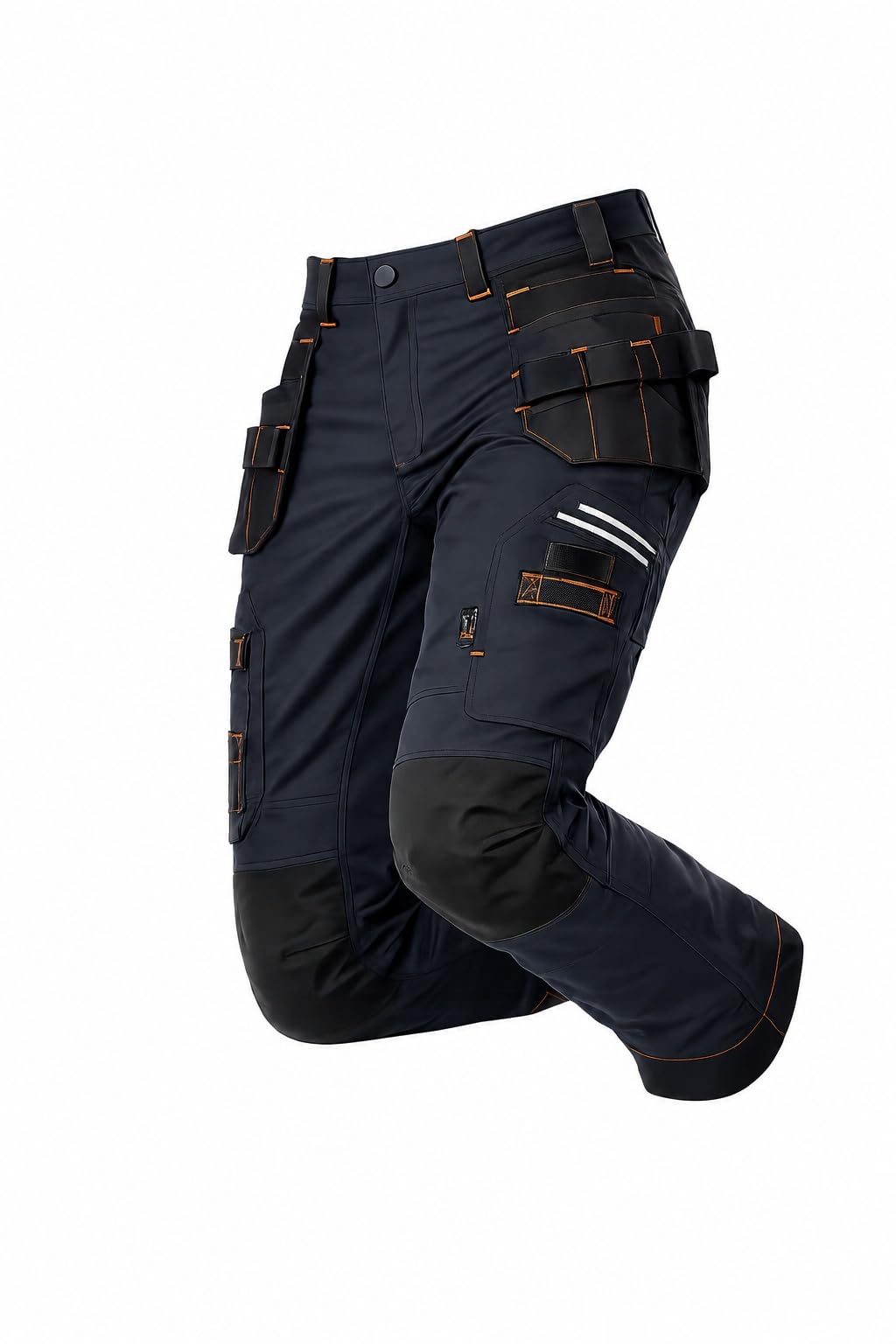UNBREAKABLE Hombres Professional Workwear Reflex Pro Stretch Holster Negro Premium Pantalones, Negro, 40W x 31L