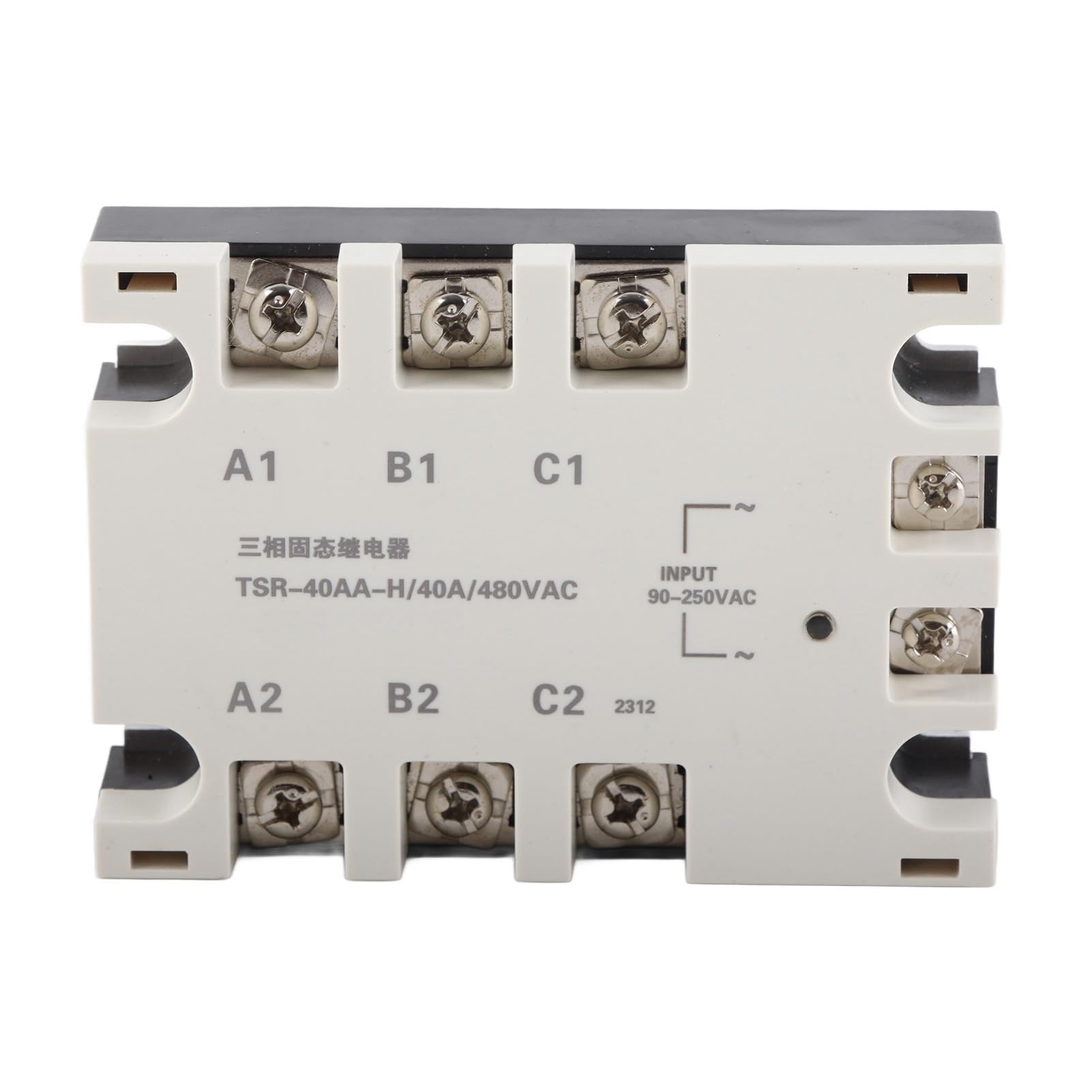 Relè a Stato Solido Trifase, Porta Seriale Trifase a Stato Solido Singolo Canale Relè Brm3-100da Rtu Scheda Controller Plc Modalità Ingresso Ssr 90250 V Ca Carico 24480 V Ca Tsr40aah Modulo