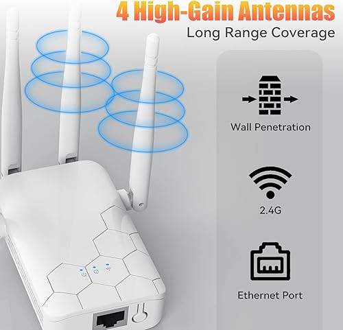Miniatura 6 de Amplificador de señal WiFi 2023 para el hogar extensores de rango de Internet que cubren hasta 10000 pies cuadrados para el hogar repetidor Wi Fi de