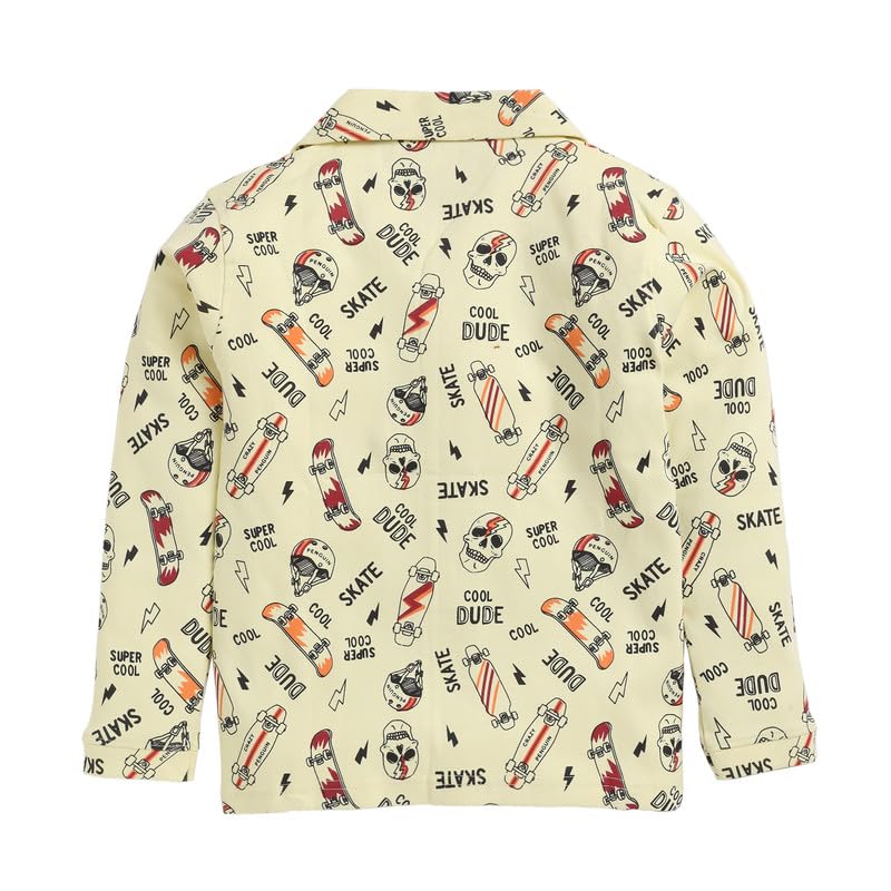 Image of Kids Regular Fit Cotton Printed Night Suit for Baby Boys