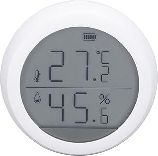 Smart Temperature Humidity Detector, Digital Thermometer Humidity Sensor with APP Remote Control and Notification Alerts Function