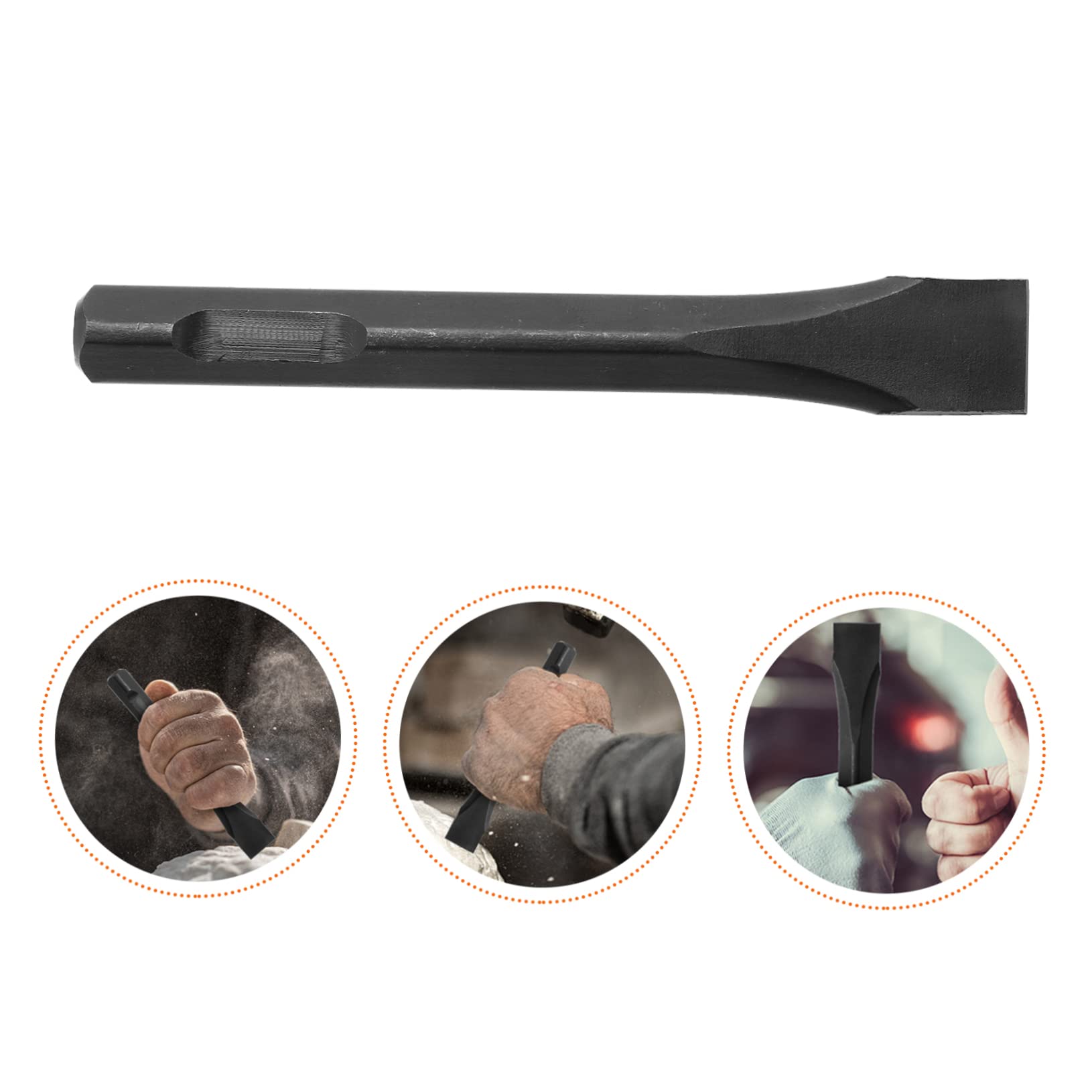 Holibanna Straight Type Air Hammer Chisel Steel Pneumatic Chisel for Gas Shovel Head Tool