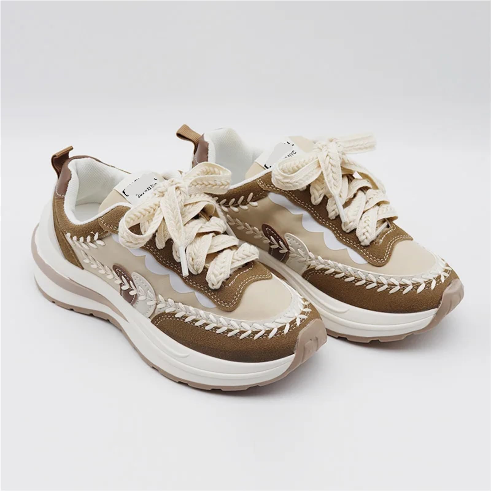 Fat Ear Schnürsenkel, 1,5 cm breit, Baumwollleinen, gedrehte Schnürsenkel für Sneaker, 60–180 cm