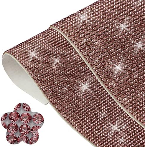 ZZLOVE 24000pc Bling Crystal Rhinestones Sticker Sheets, DIY Car/Nail/Home/Phone/Accessories Decoration Sticker, Self-Adhesive Glitter Rhinestones Crystal Gem Stickers for Gift Glass Party Decor
