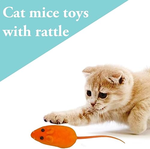 Miniatura 5 de Juguete de gato chirriante de 6 uds. Sonido chirriante interactivo para interiores y exteriores