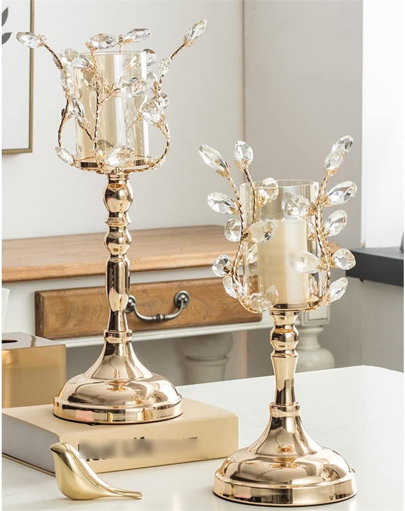 Candelit Dinner Prop Candlestick Place piece Nordic Table Decoration European Romantic Crystal Candle