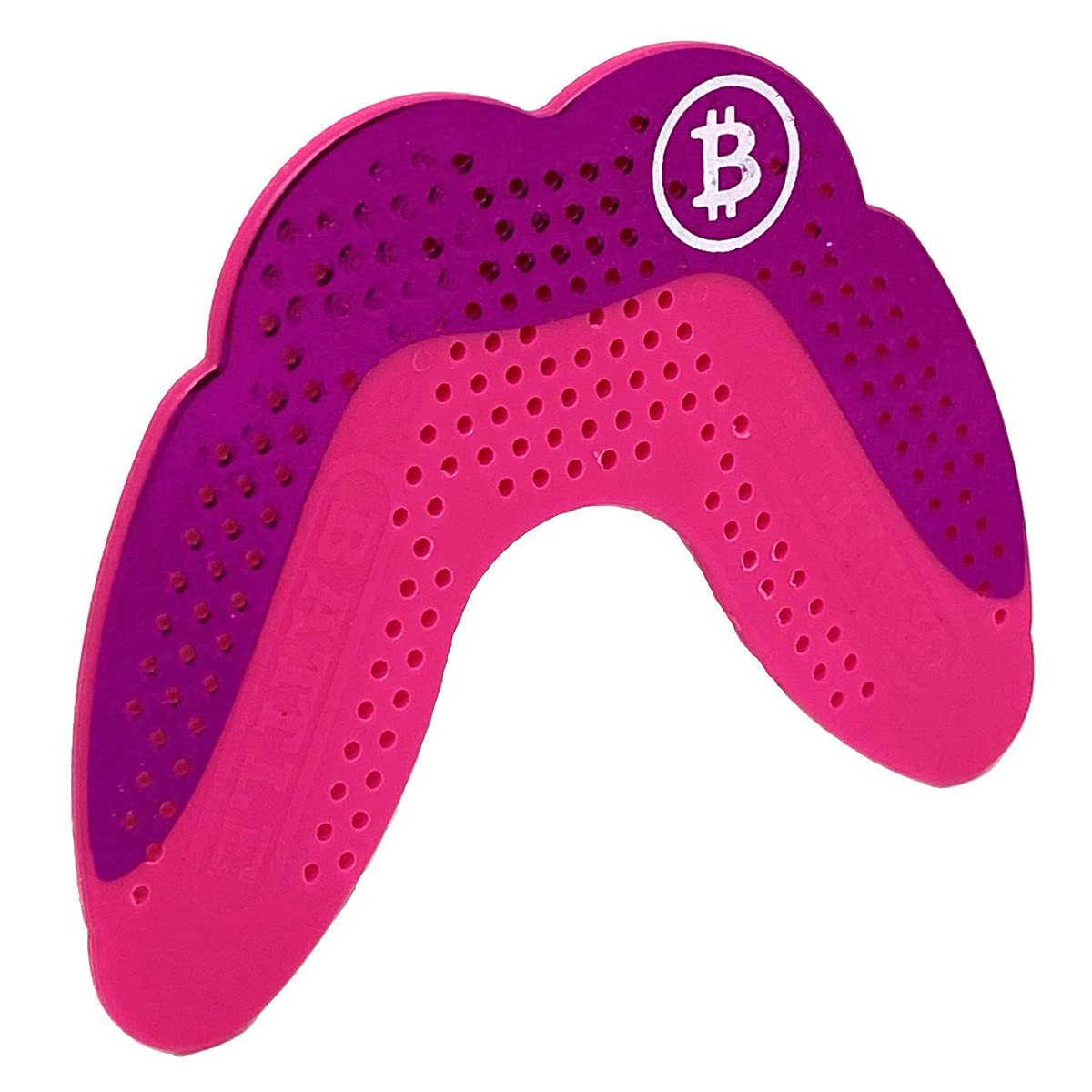 Battle Sports - Protector bucal de fútbol ultrafino (cromo), color rosa