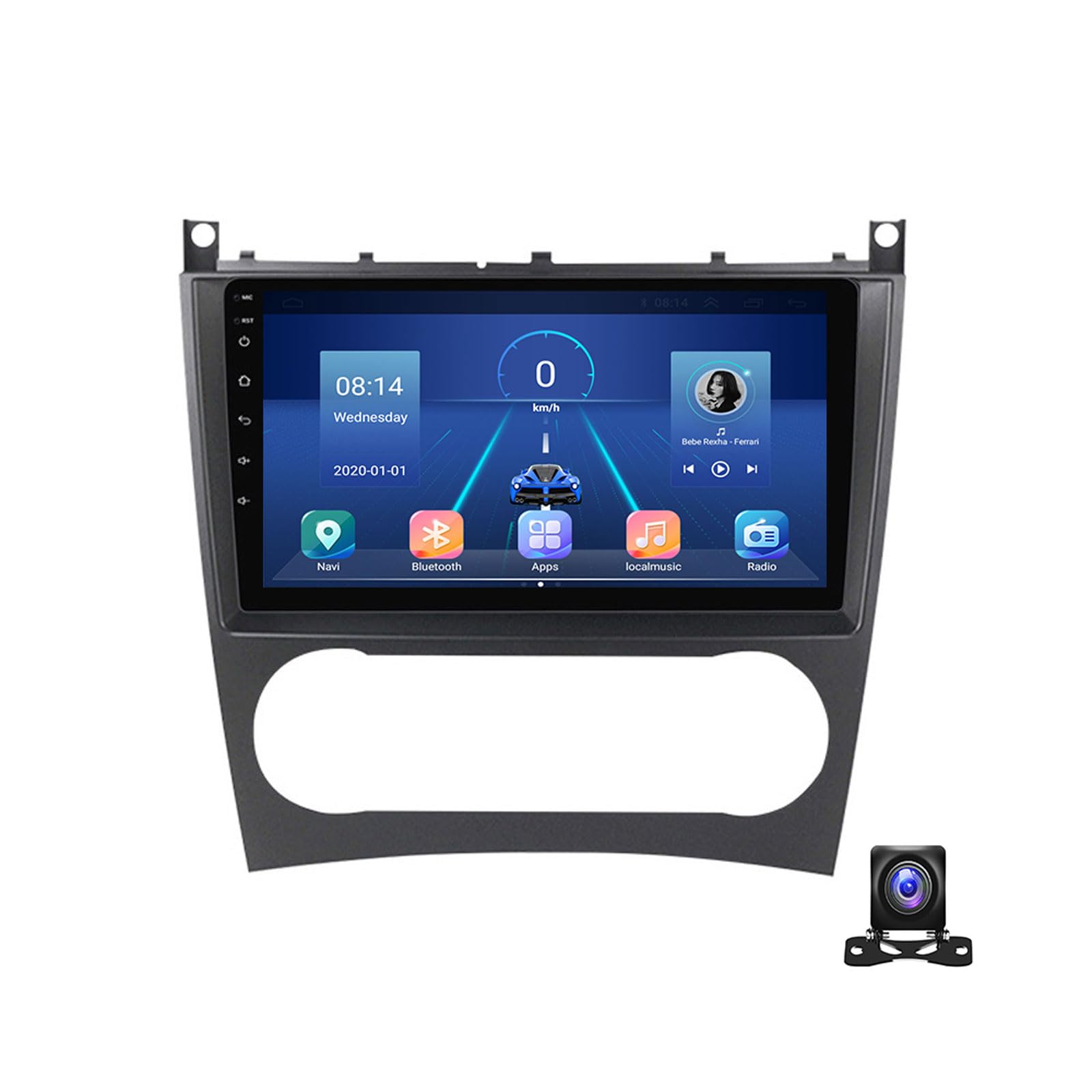 Autoradio Android pour remplacer la radio d'origine C-Class W203 avec Bluetooth et WiFi