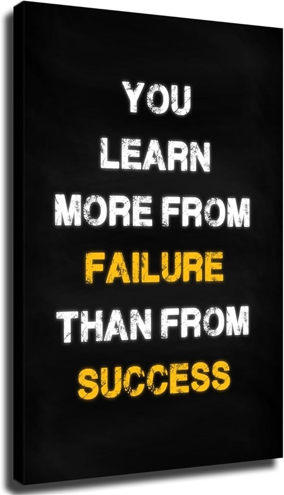 VWWJCCRO Inspirational Poster Learn From Failure Quote Success Motivation Wall-Art for Home Office Living Room(Unframed,12x18inch(30x45cm))