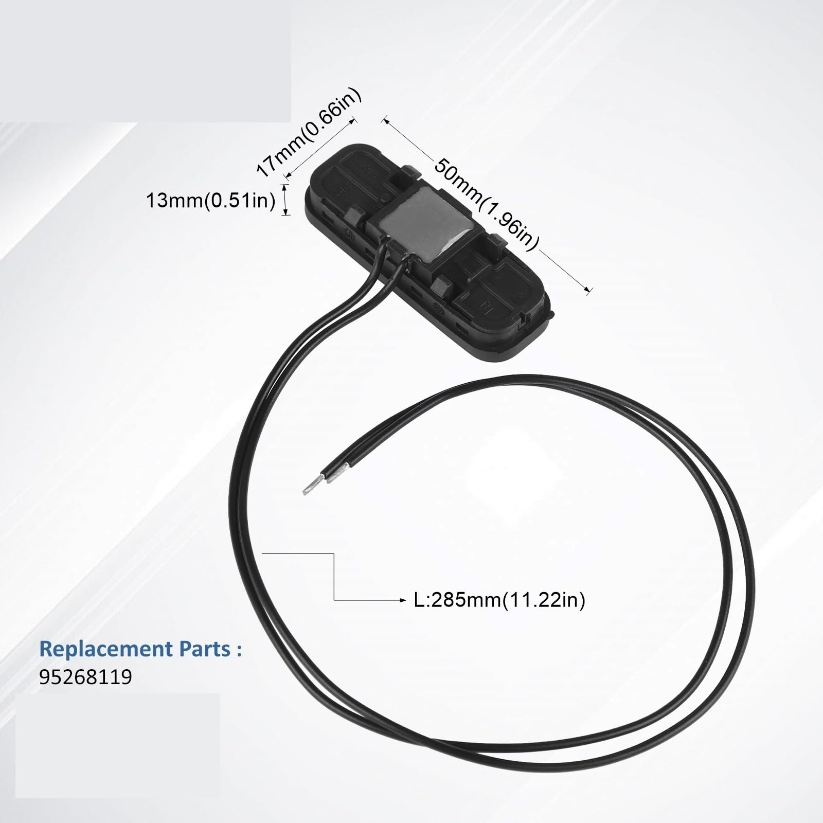 Kofferraumverriegelung kompatibel mit Chevrolet Cruze 2011–2015 (Teilenummer: 95268119, 95057238, 95270497), Entriegelungsknopf für die Kofferraumklappe