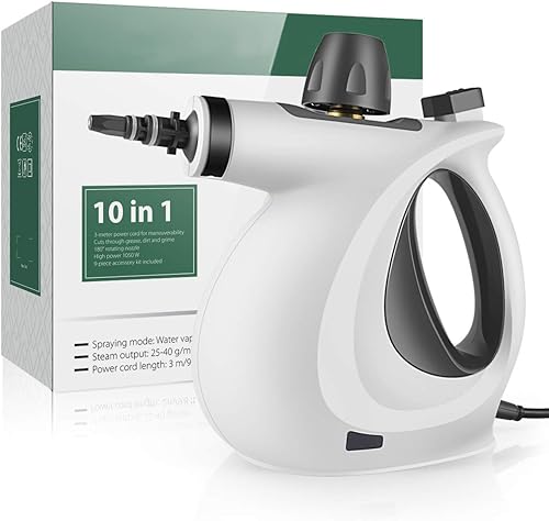 Dr. Purifier - Vapor presurizado de mano para hogar, auto, patio, más (gris) con 9 piezas de accesorios para uso y multisuperficie natural, BR