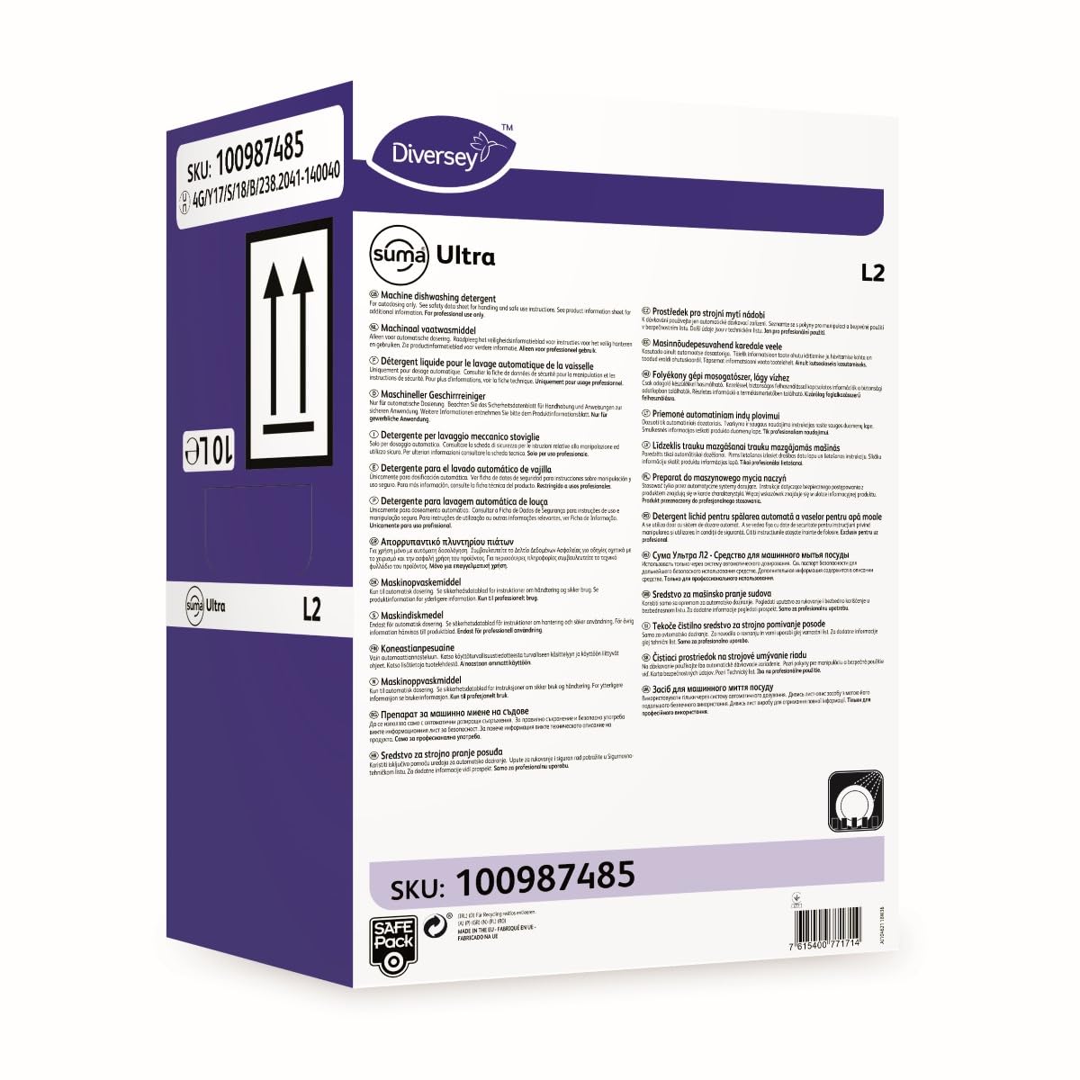 Suma Ultra L2 10000ml 1pieza(s) Dishwasher detergente líquido detergente para platos